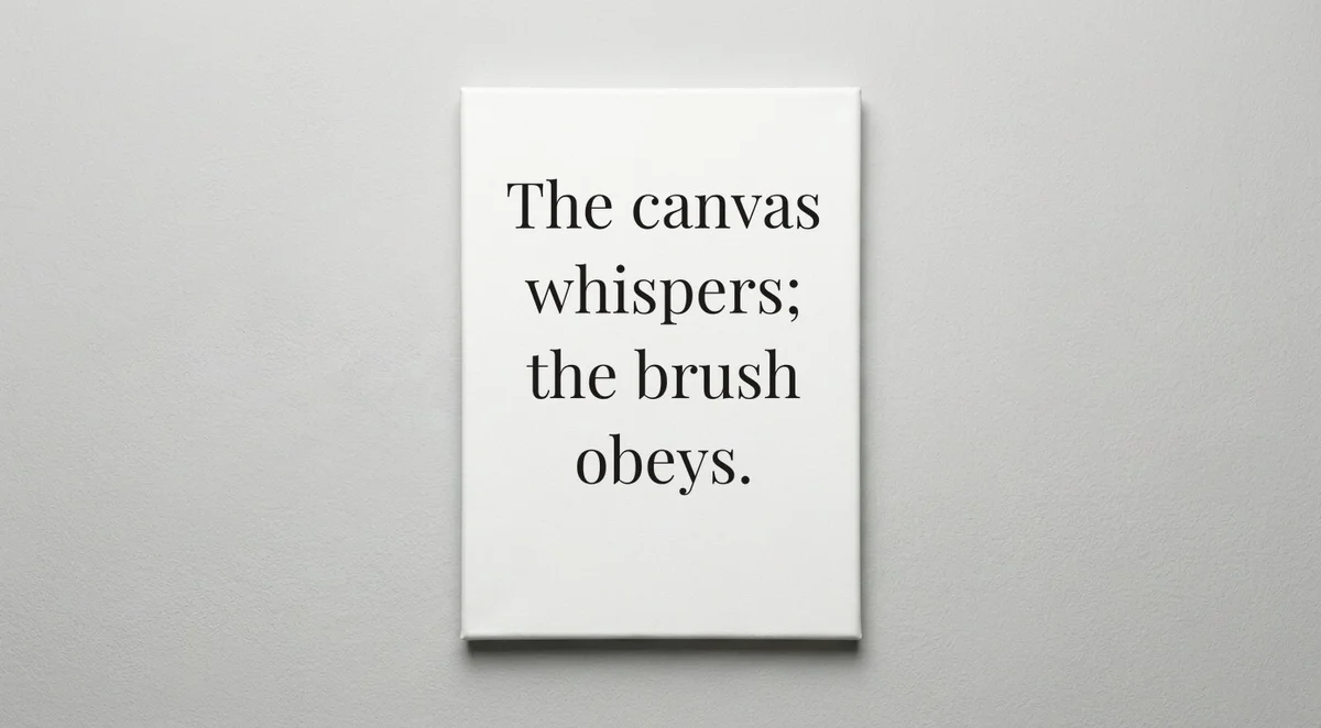 Painter quote wall art - canvas print