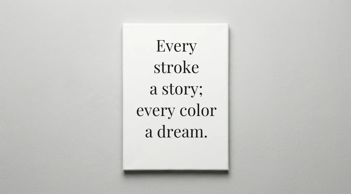 Painter quote wall art - canvas print