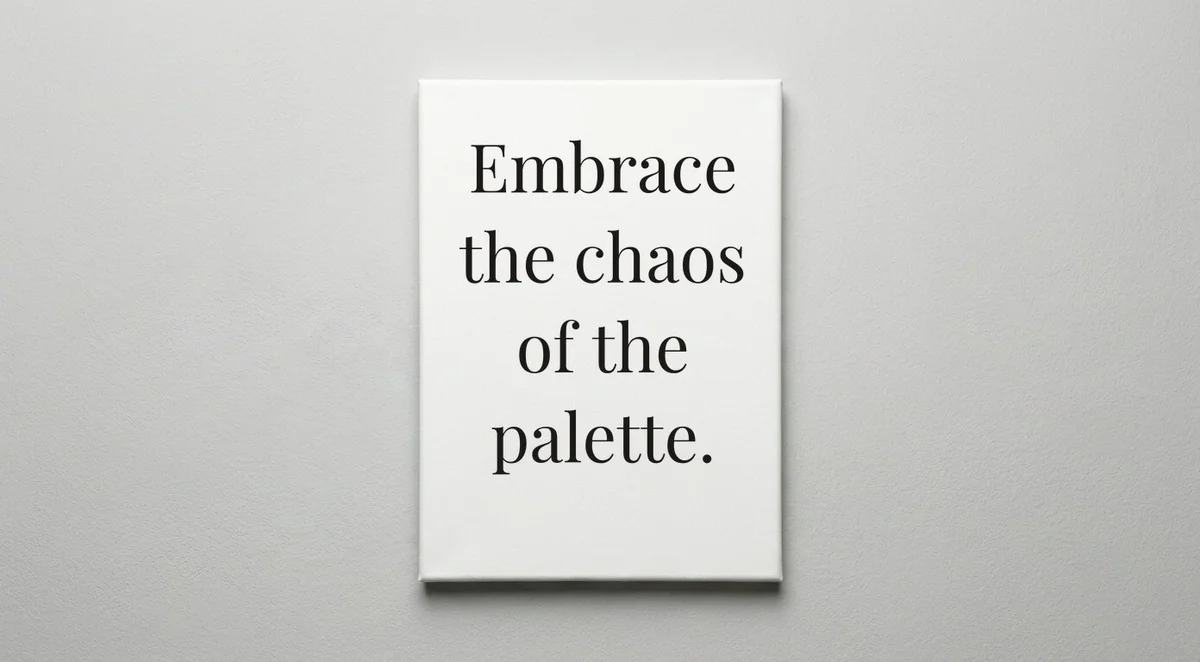 Painter quote wall art - canvas print
