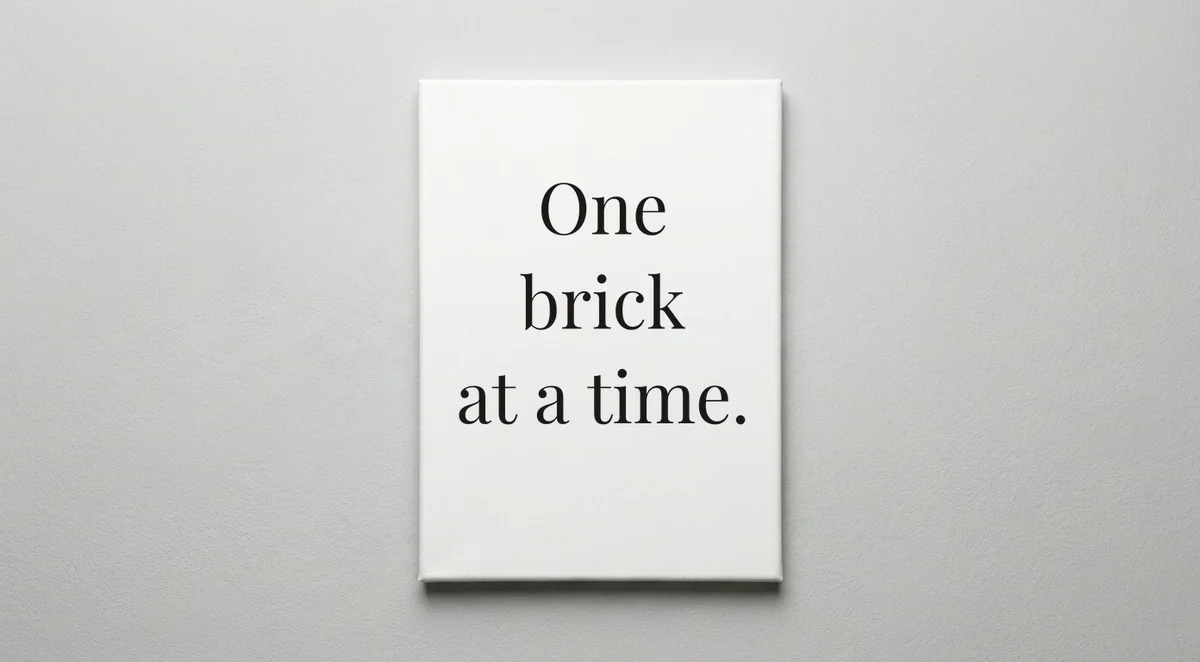 Mason quote wall art - canvas print