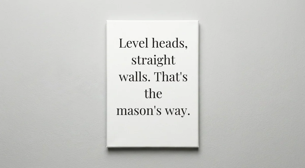 Mason quote wall art - canvas print