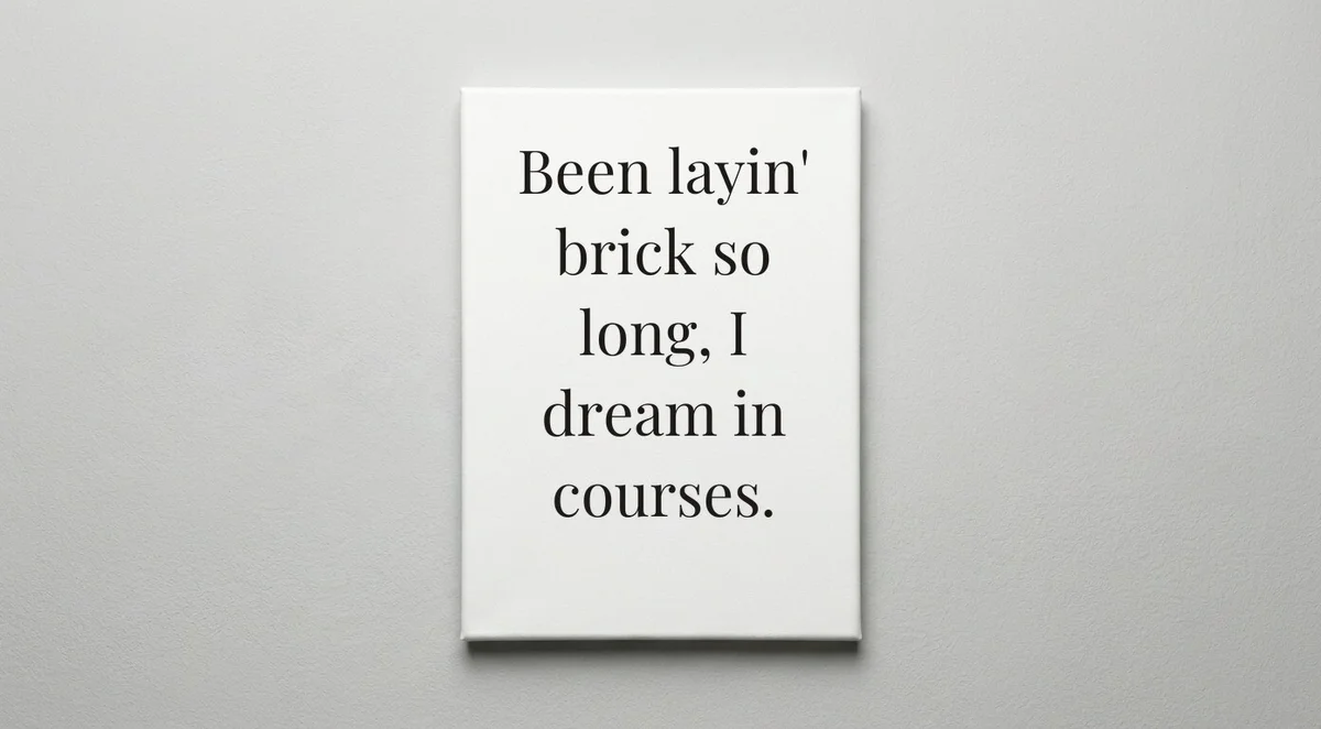 Mason quote wall art - canvas print