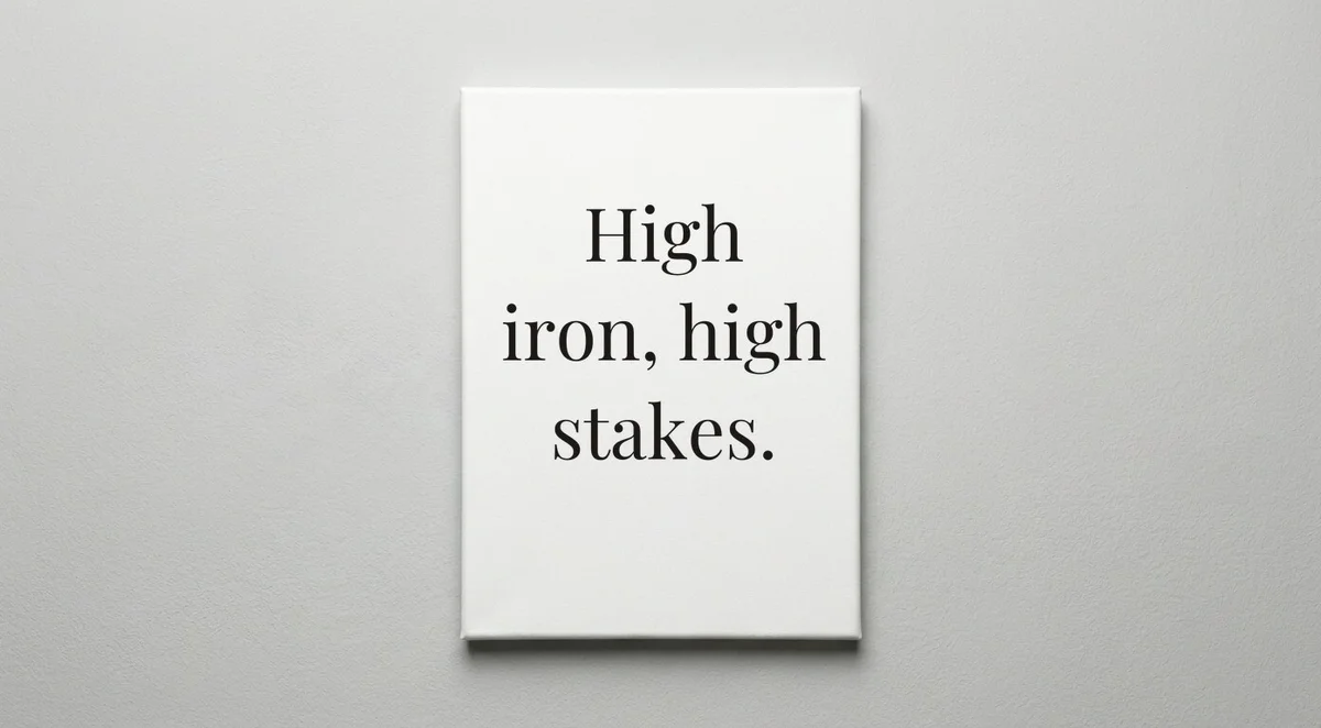 Ironworker quote wall art - canvas print