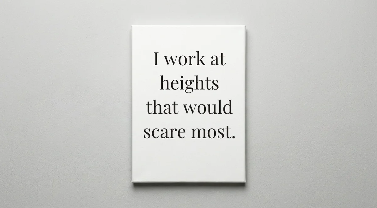 Ironworker quote wall art - canvas print