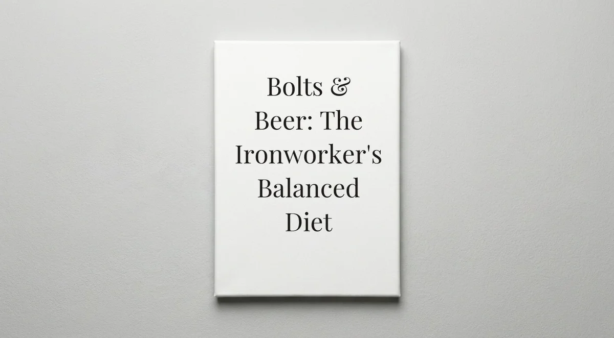 Ironworker quote wall art - canvas print