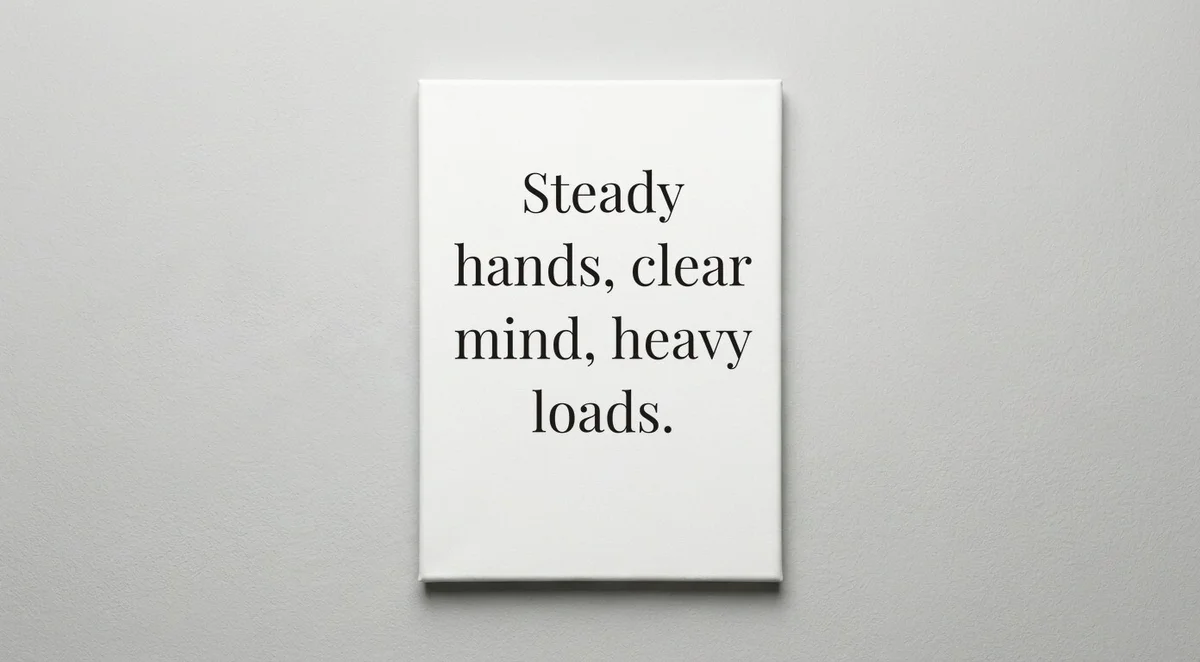 Crane Operator quote wall art - canvas print