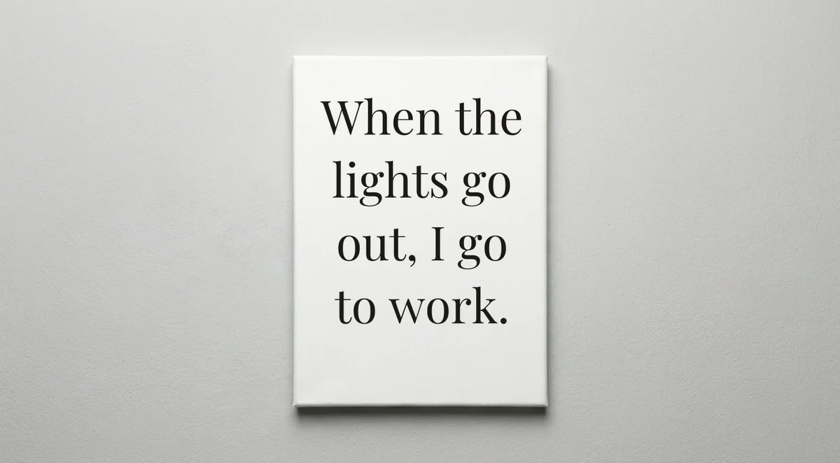 Lineman quote wall art - canvas print