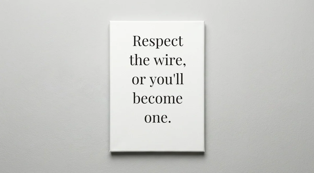 Lineman quote wall art - canvas print