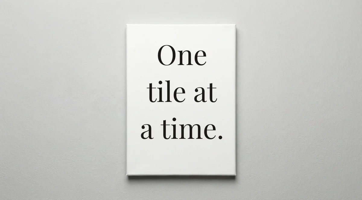 Tile Setter quote wall art - canvas print