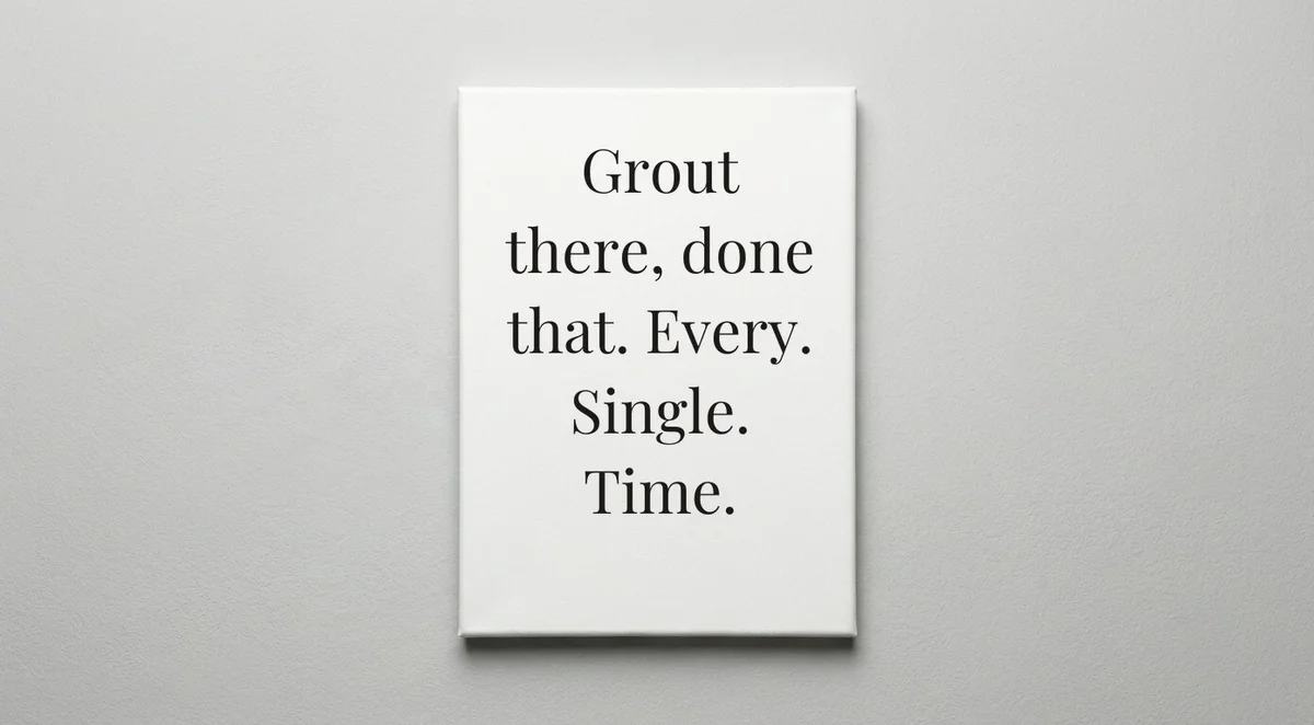 Tile Setter quote wall art - canvas print