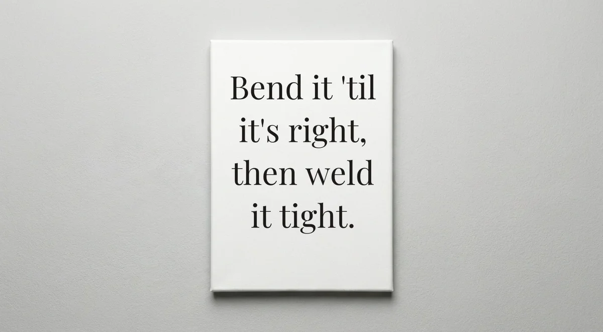 Sheet Metal Worker quote wall art - canvas print