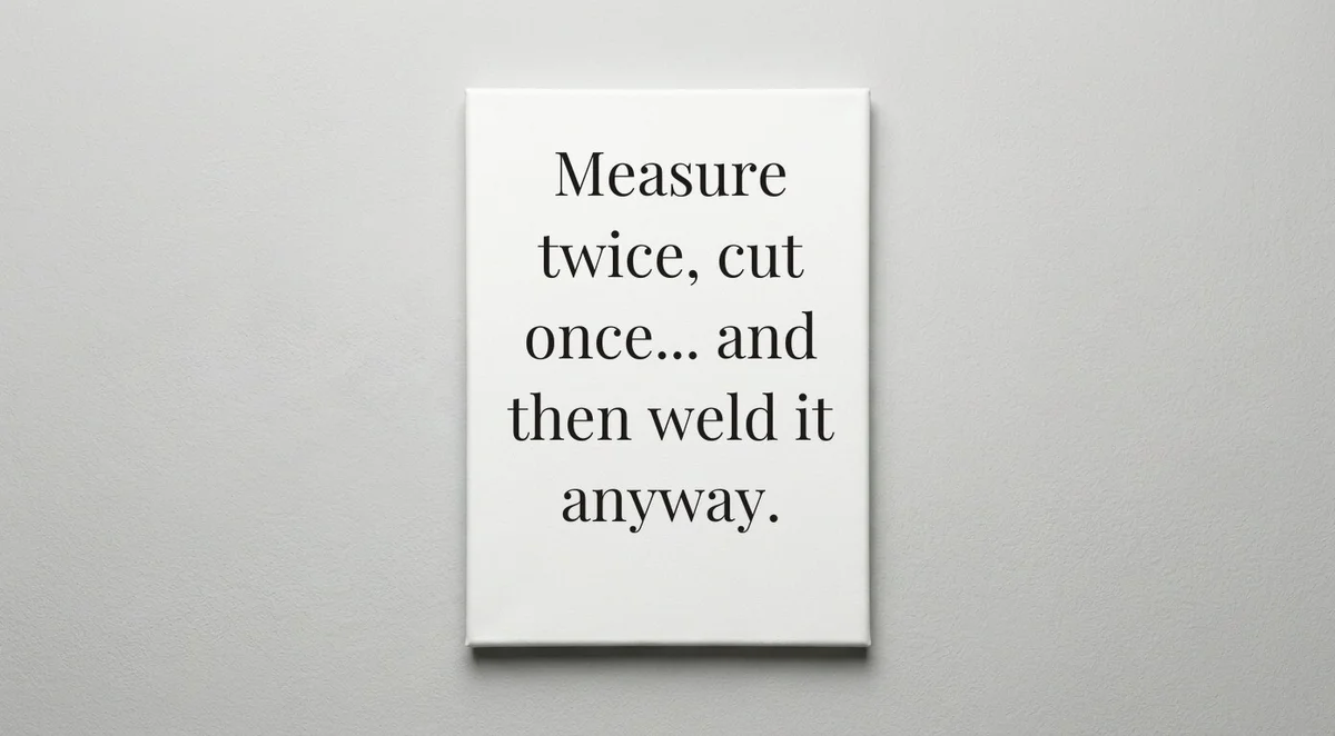 Sheet Metal Worker quote wall art - canvas print