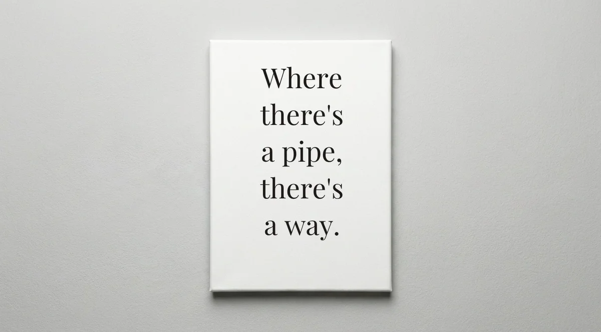 Pipefitter quote wall art - canvas print