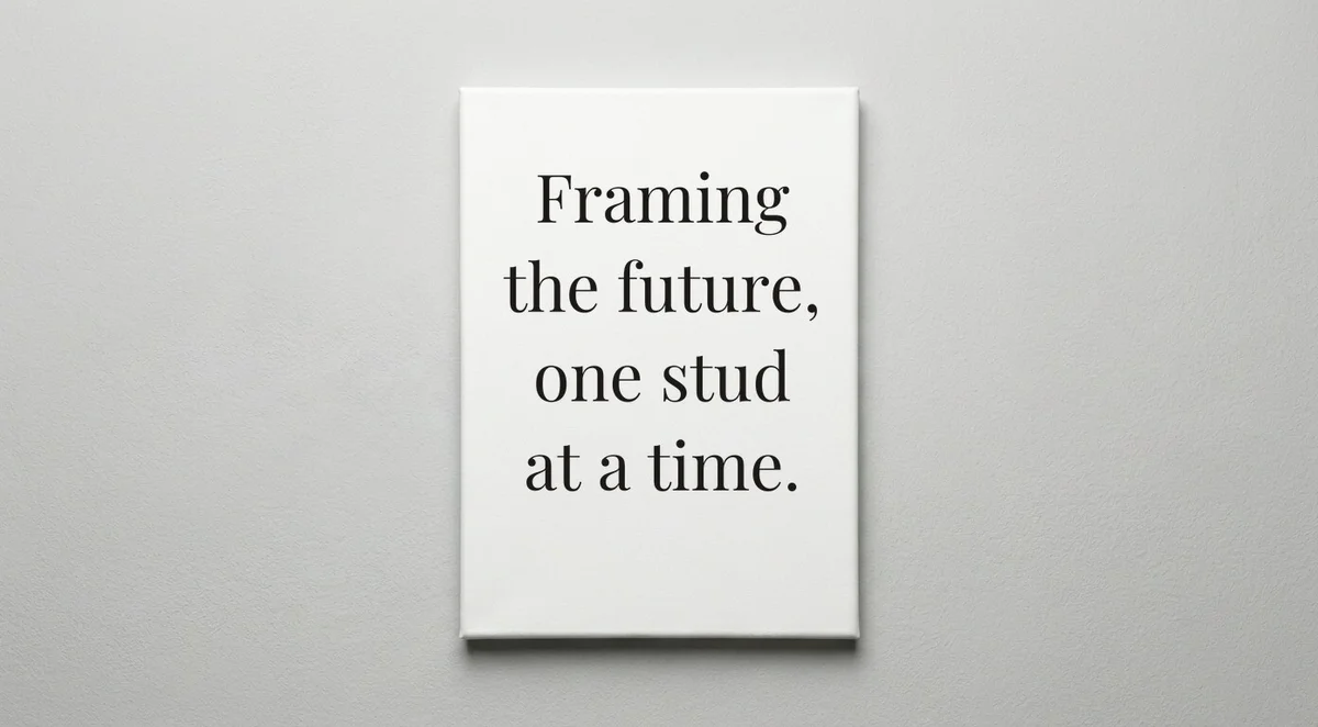 Construction Worker quote wall art - canvas print