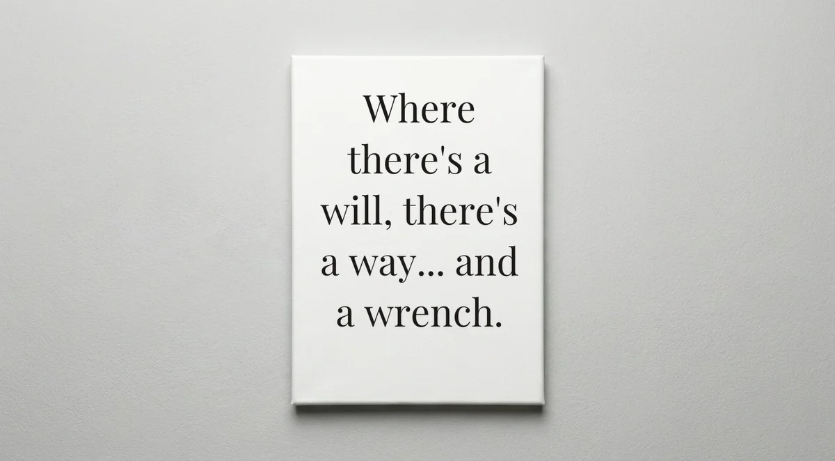 Construction Worker quote wall art - canvas print