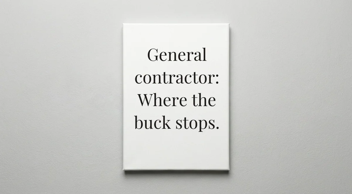 General Contractor quote wall art - canvas print