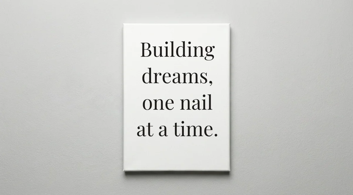 General Contractor quote wall art - canvas print