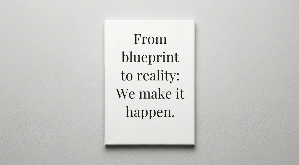 General Contractor quote wall art - canvas print