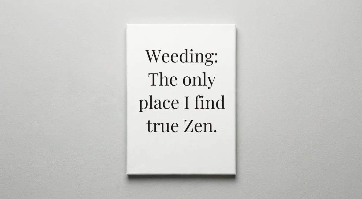 Landscaper quote wall art - canvas print