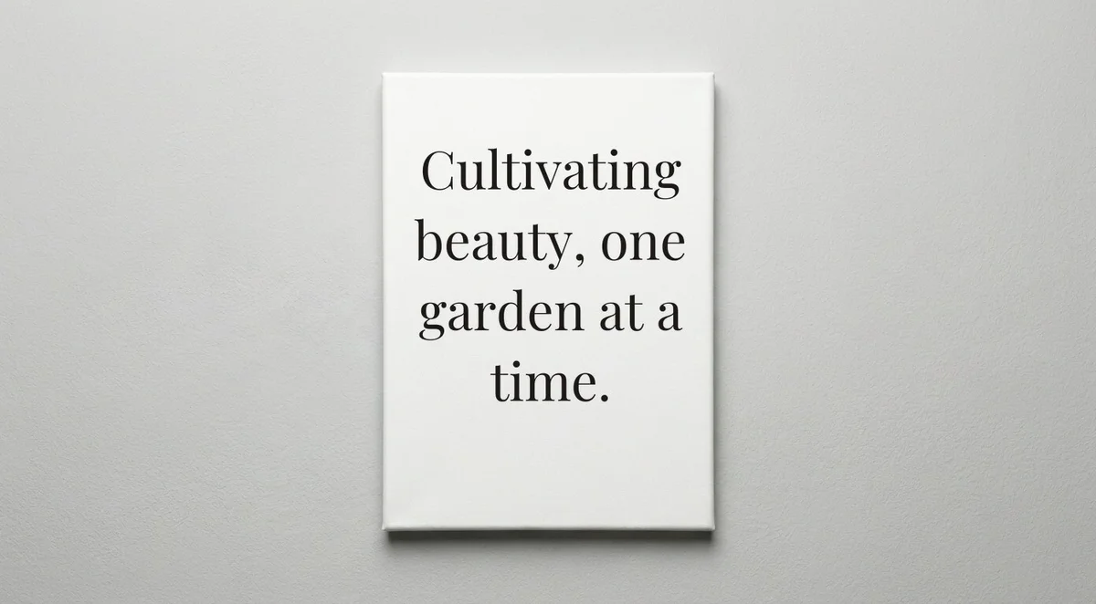 Landscaper quote wall art - canvas print
