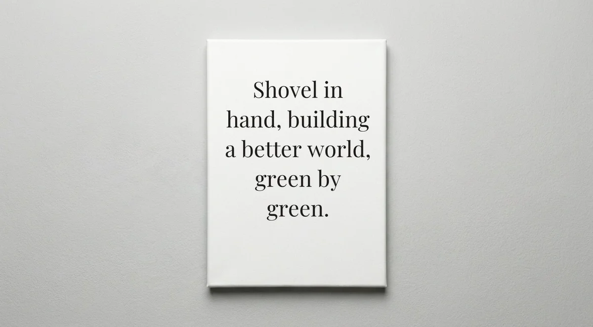 Landscaper quote wall art - canvas print