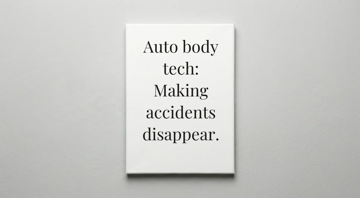 Auto Body Tech quote wall art - canvas print