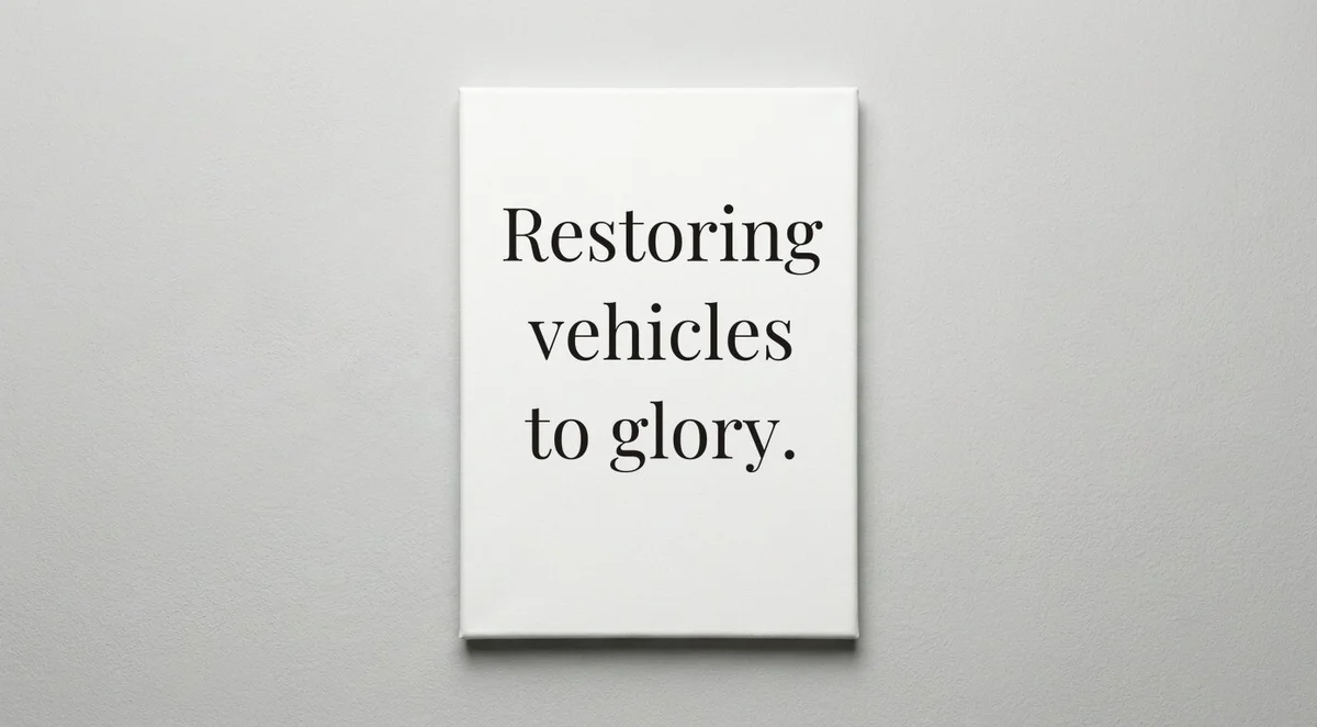 Auto Body Tech quote wall art - canvas print